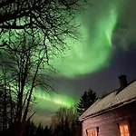 100 Years Old Norwegian Log House In Tromso