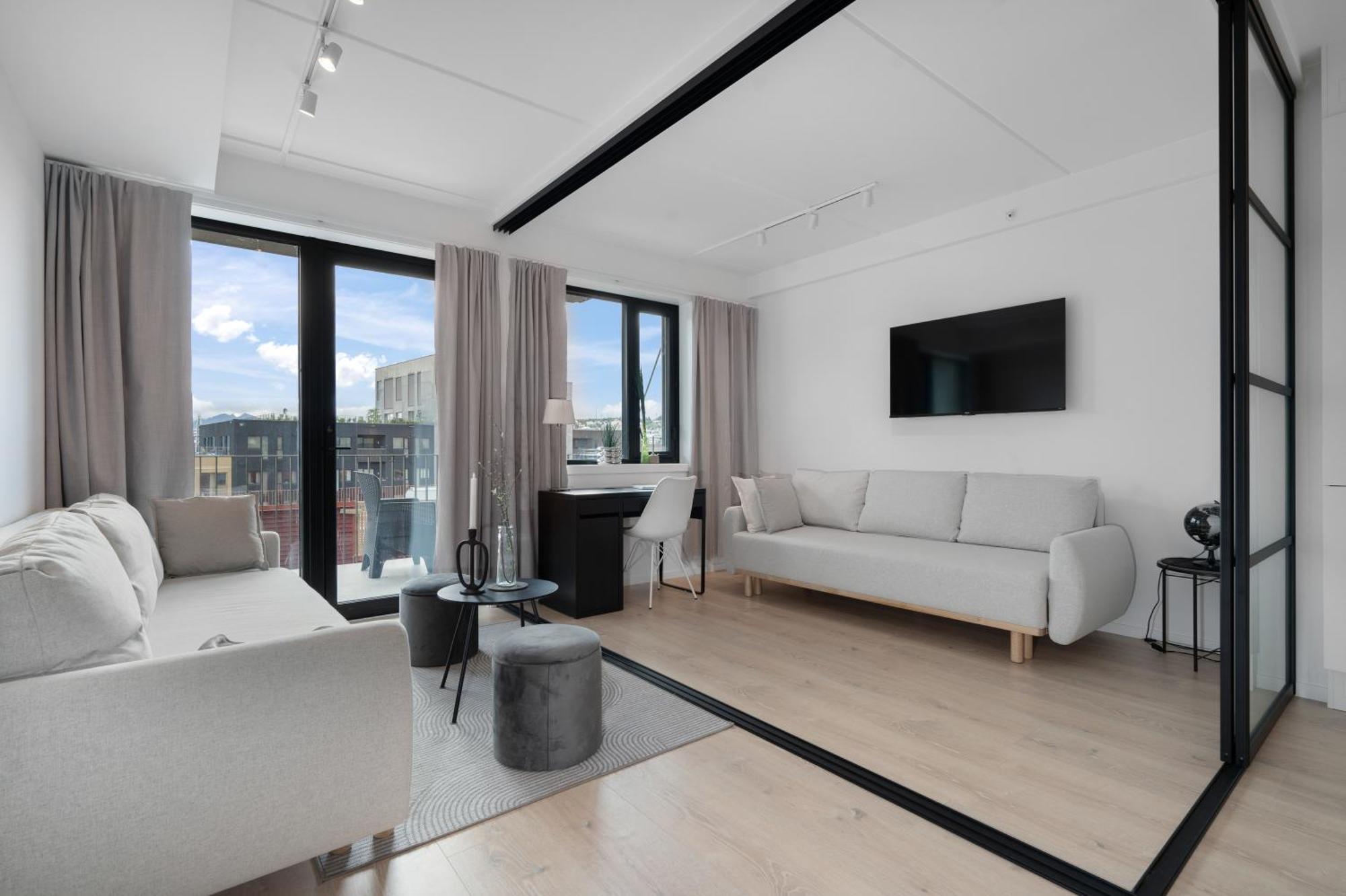 Sleek 1bd With Sea View Apartment Tromsø
