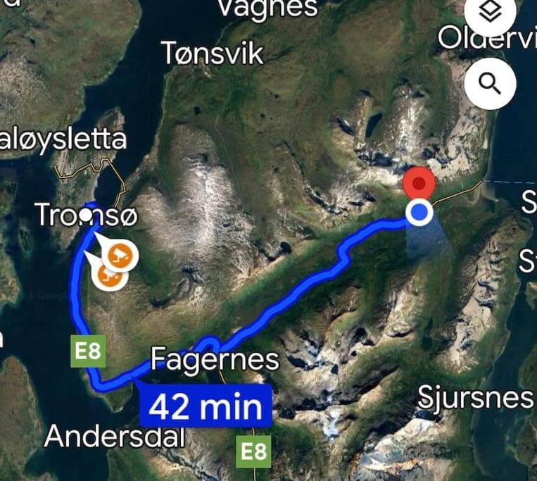 Feriehus House With Charm, Valley With Lots Of Northern Lights, Breivikeidet Tromsø