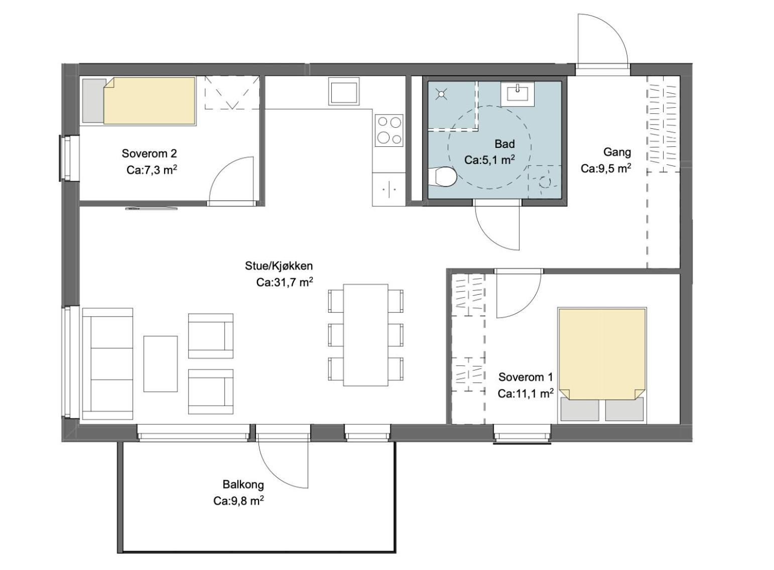 Apartment Modern *