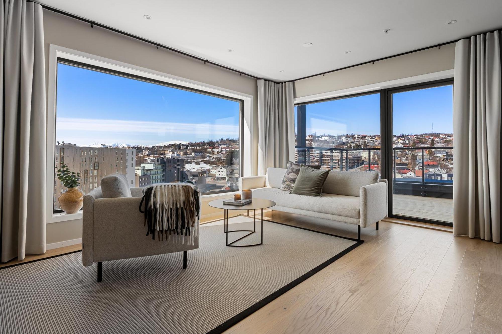 Premium Penthouse Sea & Mountain View Apartment Tromso