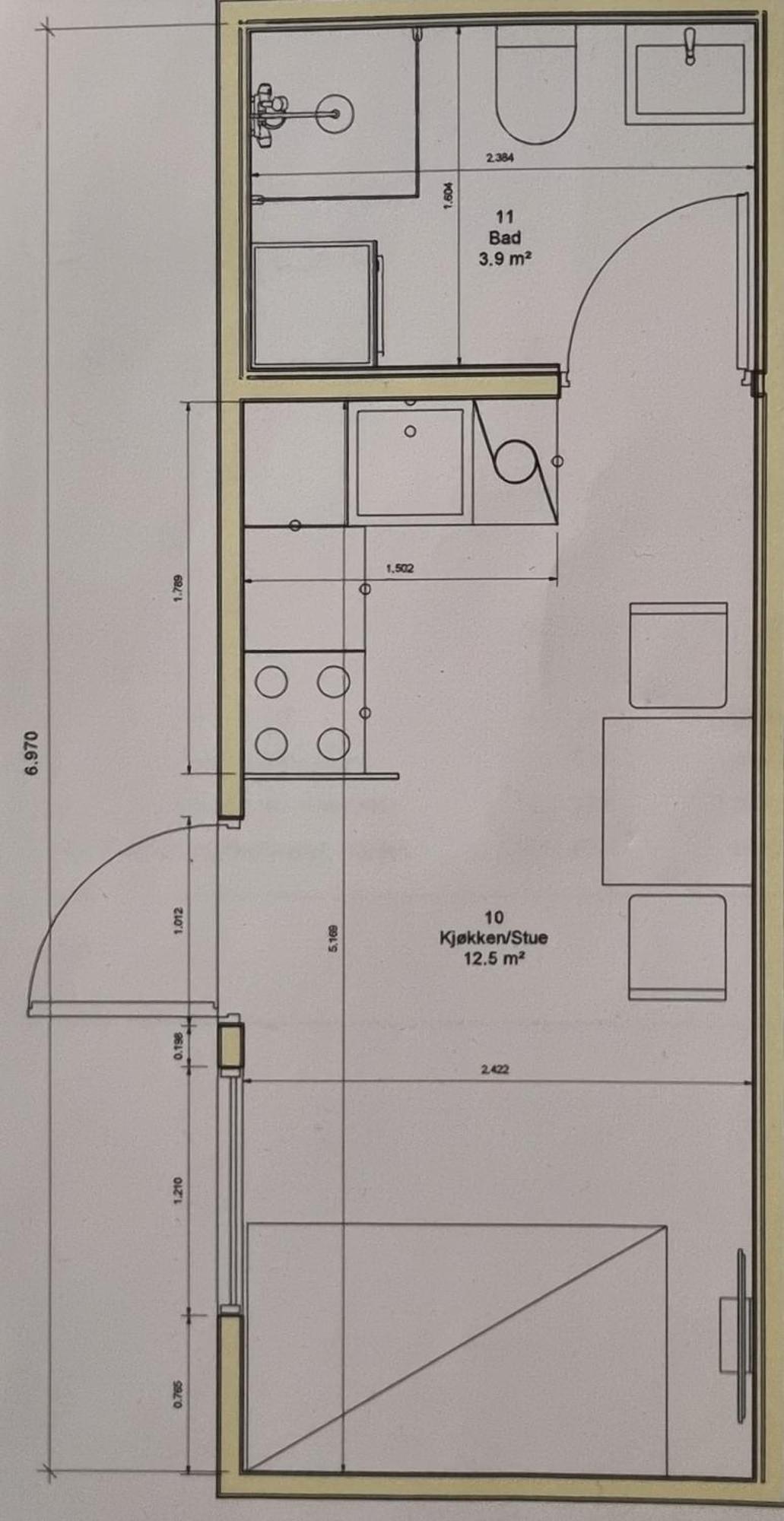 Leilighet Studio Apartment